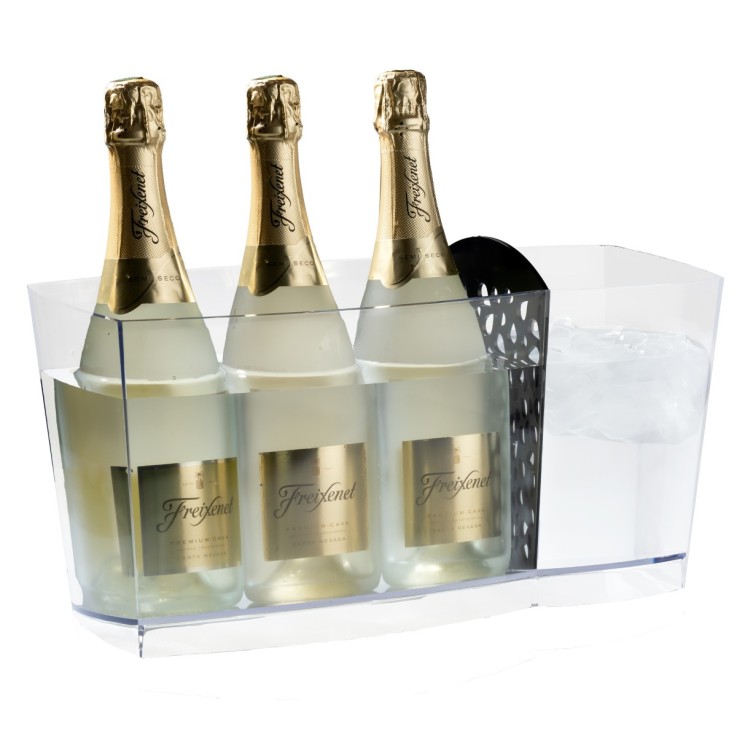 Seau à glace avec séparateur 6 bouteilles (10 L) - IceMart