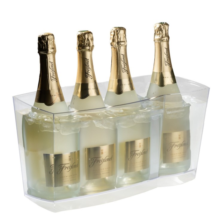 Seau à glace avec séparateur 6 bouteilles (10 L) - IceMart