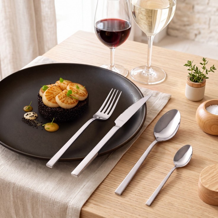 Ménagère 24 pièces avec couteaux steak - Escade