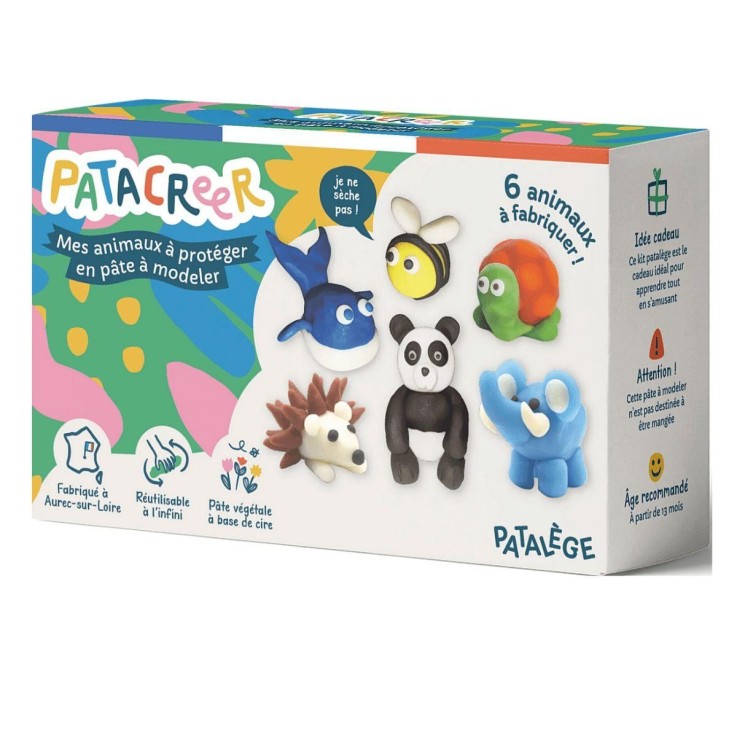 Mes 6 animaux à protéger en Pâte à Modeler