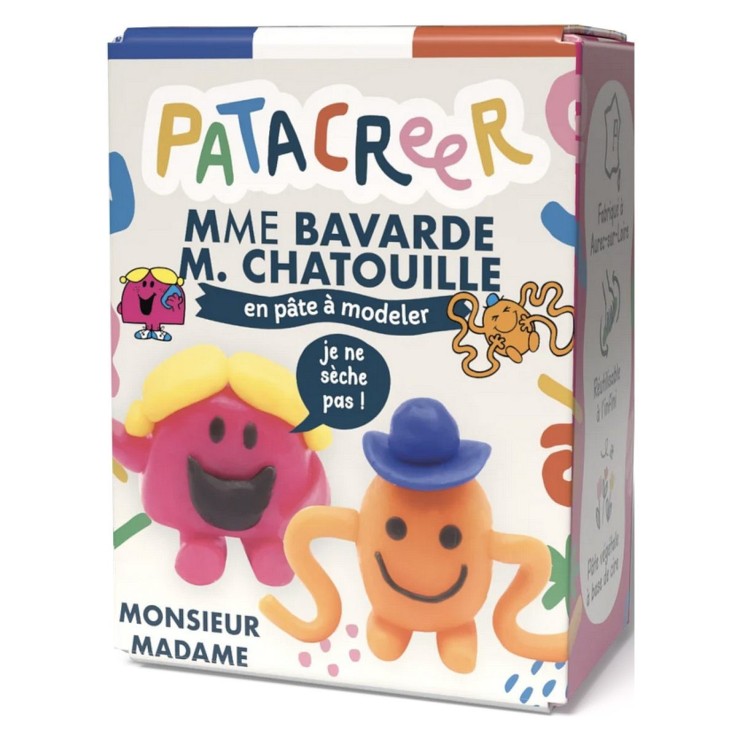 Kit à fabriquer MmeBAVARDE & MrCHATOUILLE en pâte à modeler