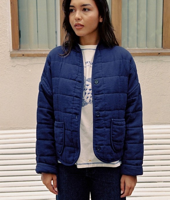 Veste mi-saison Maia bleu...
