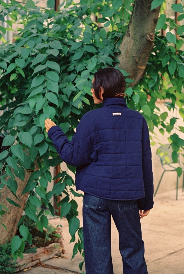 Veste mi-saison Maia bleu Coton Bio