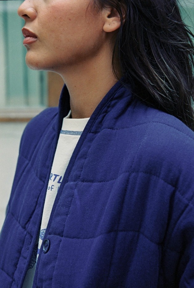 Veste mi-saison Maia bleu Coton Bio