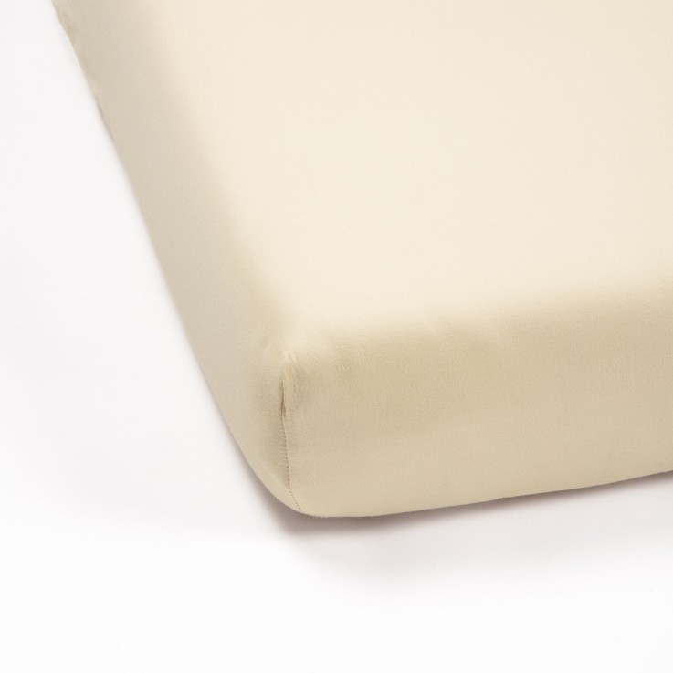 Drap housse adulte Satin de Coton Bio lavé