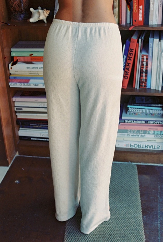 Pantalon évasé Eri ecru Coton Bio