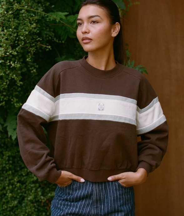 Sweat ample Aria marron...