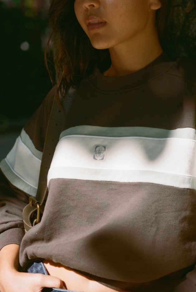 Sweat ample Aria marron Coton Bio