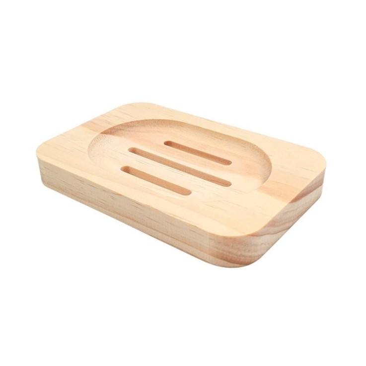 MégaCréa DIY - Porte savon en bois 12 x 8 x 1,5 cm