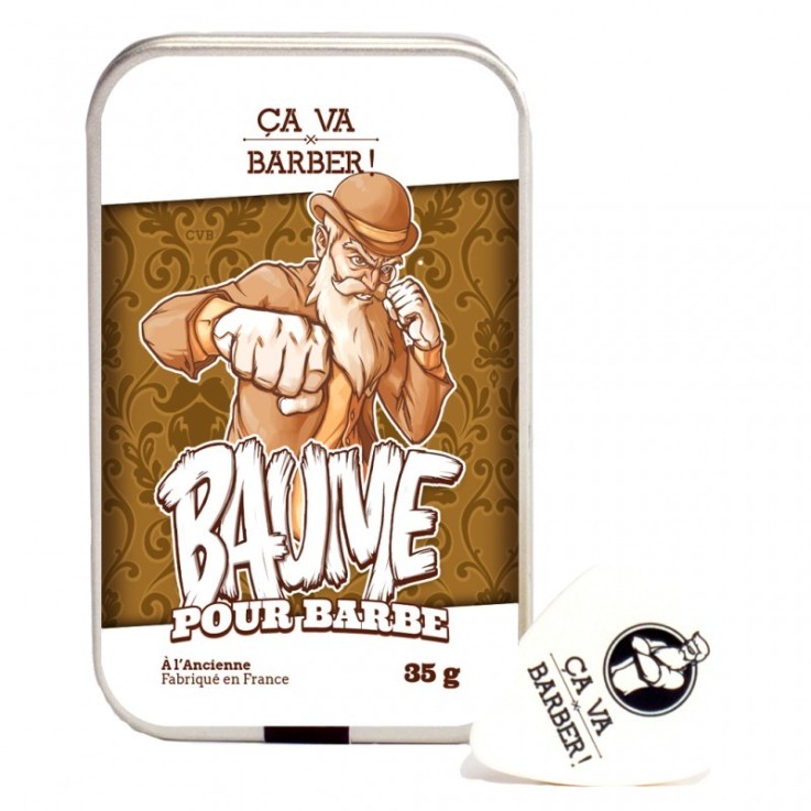 Baume pour Barbe Bio Senteur Cuirée (35 g) À l'Ancienne