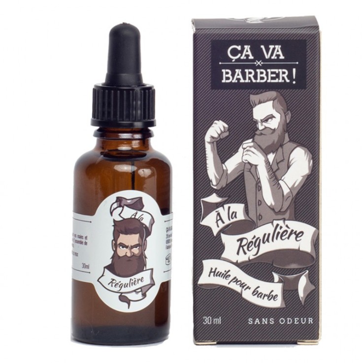 Huile pour barbe Bio Sans odeur (30 ml) À la Régulière