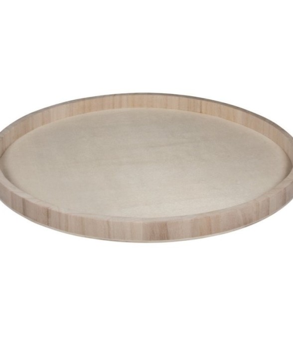 Plateau en bois rond 40 cm