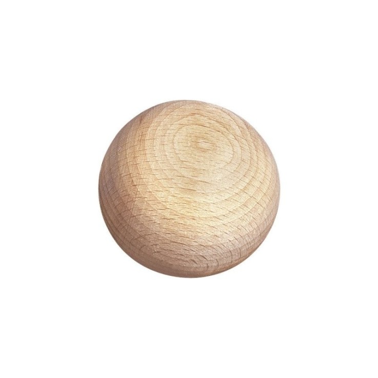 Boules en bois brut, non percées,35mm, 3 pces