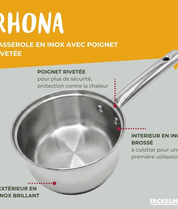 Lot de 3 casseroles...