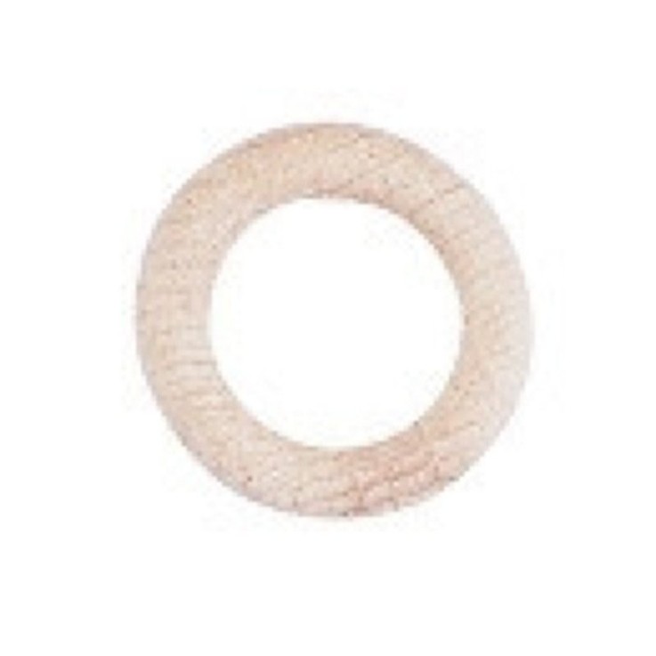 Anneaux en bois brut, en vrac, 3,5 cm