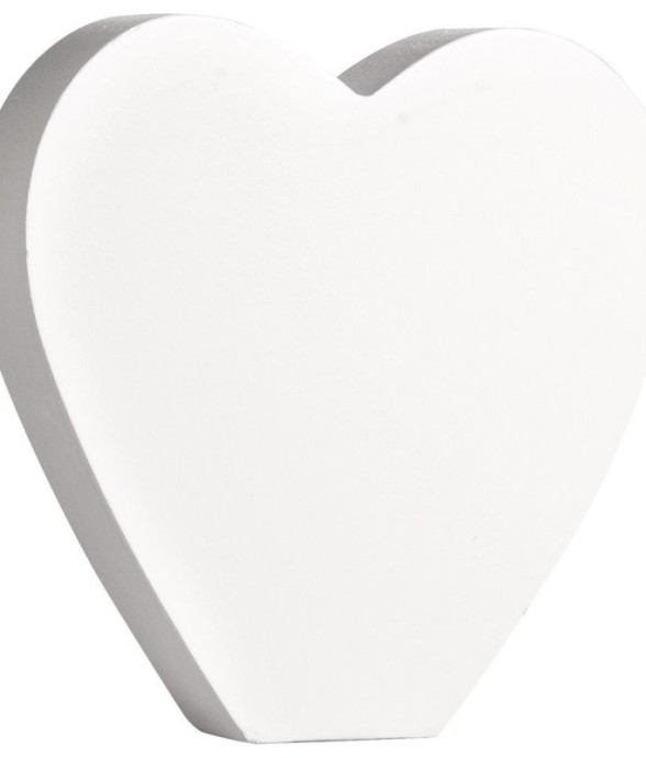 Symbole MDF Coeur , blanc,...