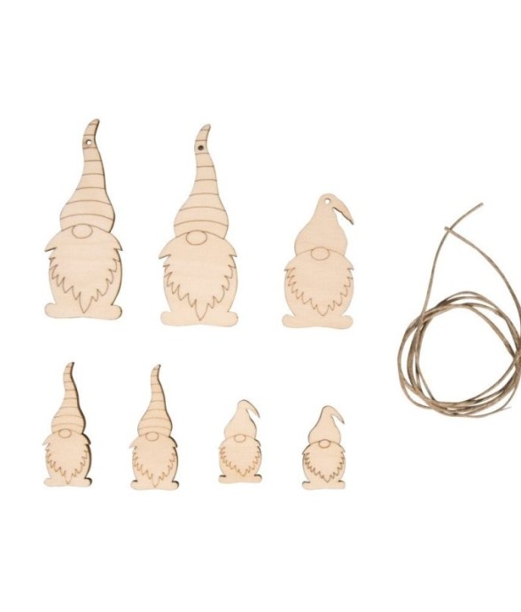 Déco bois Lutins 2,5-9cm...