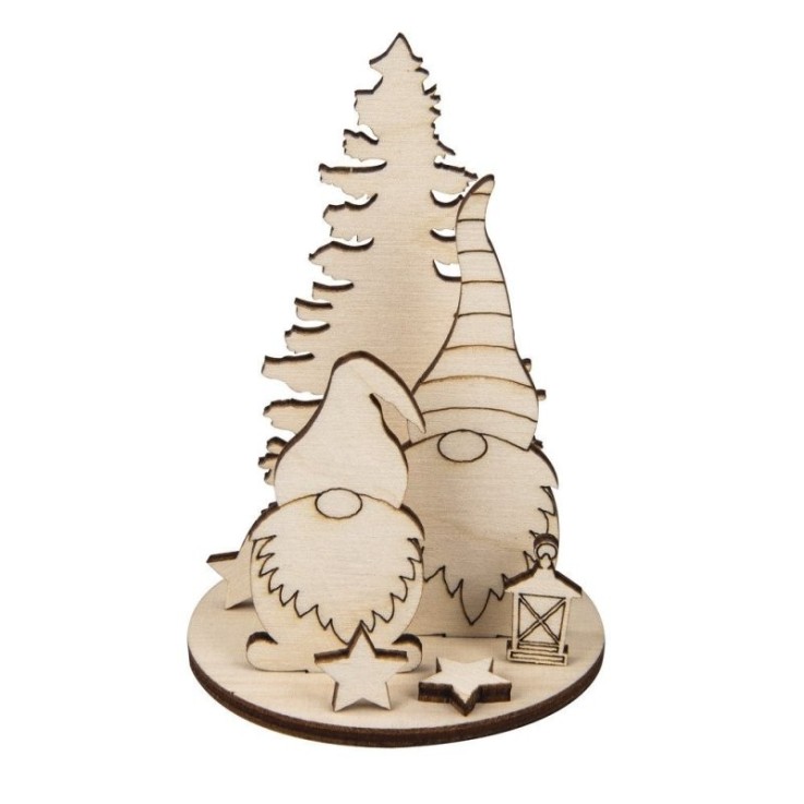Rayher - Déco de Noël Lutin 8,4cm Diamètre 6cm 2 kits