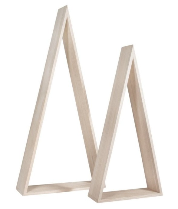 Cadre en bois triangulaire...