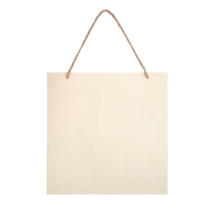 MégaCréa DIY - Carré en bois à suspendre et à décorer 20 cm