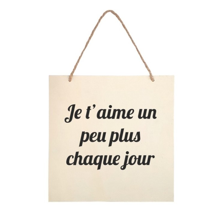 MégaCréa DIY - Carré en bois à suspendre et à décorer 20 cm