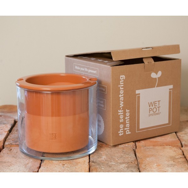 Pot autonome Wet Pot L en terre cuite