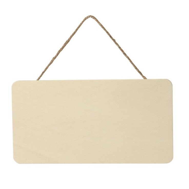 MégaCréa DIY - Plaque de porte en bois 11 x 21 cm