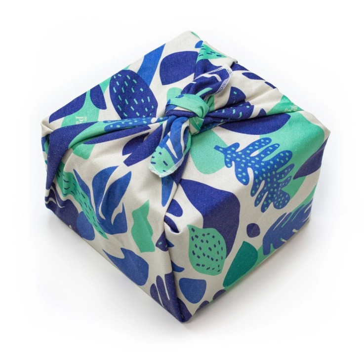 Furoshiki Herbier 75 x 75 cm en Fibres Recyclées