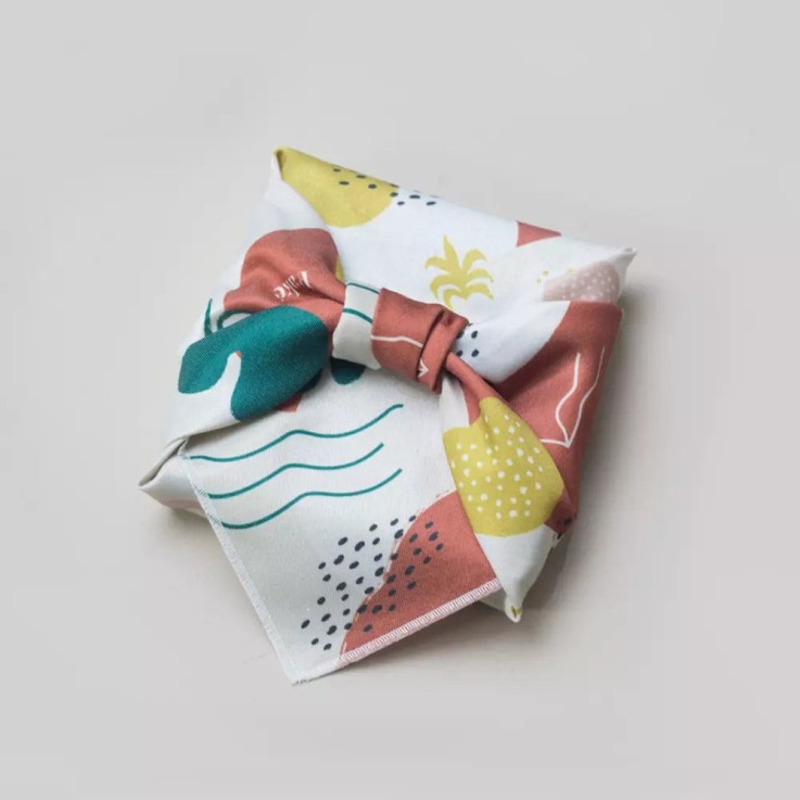 Furoshiki Terra 50 x 50 cm en Fibres Recyclées