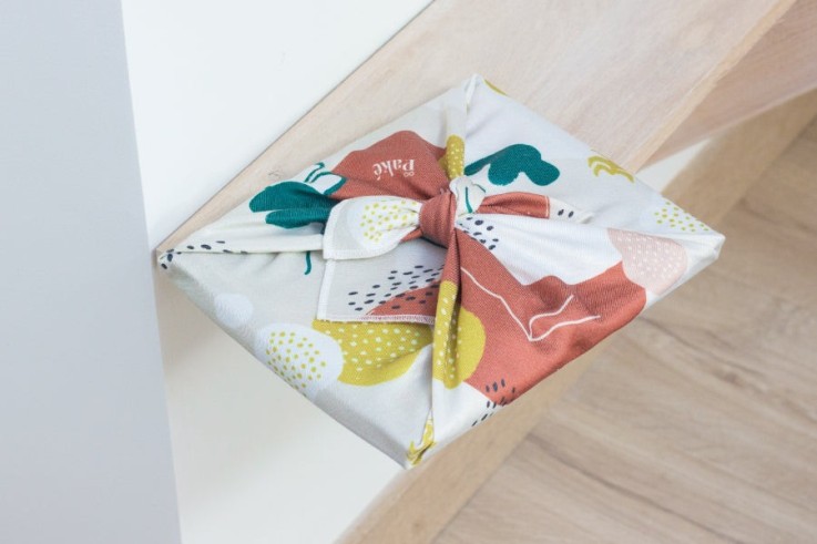 Furoshiki Terra 50 x 50 cm en Fibres Recyclées