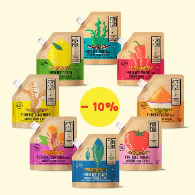 PACK 8 POTS - Alternative au sel - Condiment sésame & algues