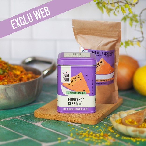 DUO POT & ECO-RECHARGE FURIFURI CURRY - Alternative au sel - Condiment sésame & algues