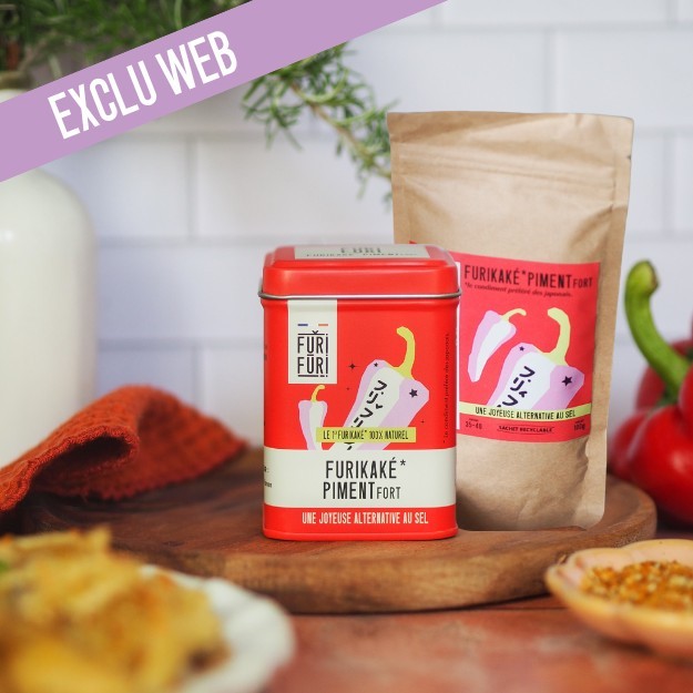 DUO POT & ECO-RECHARGE FURIFURI PIMENT - Alternative au sel - Condiment sésame & algues