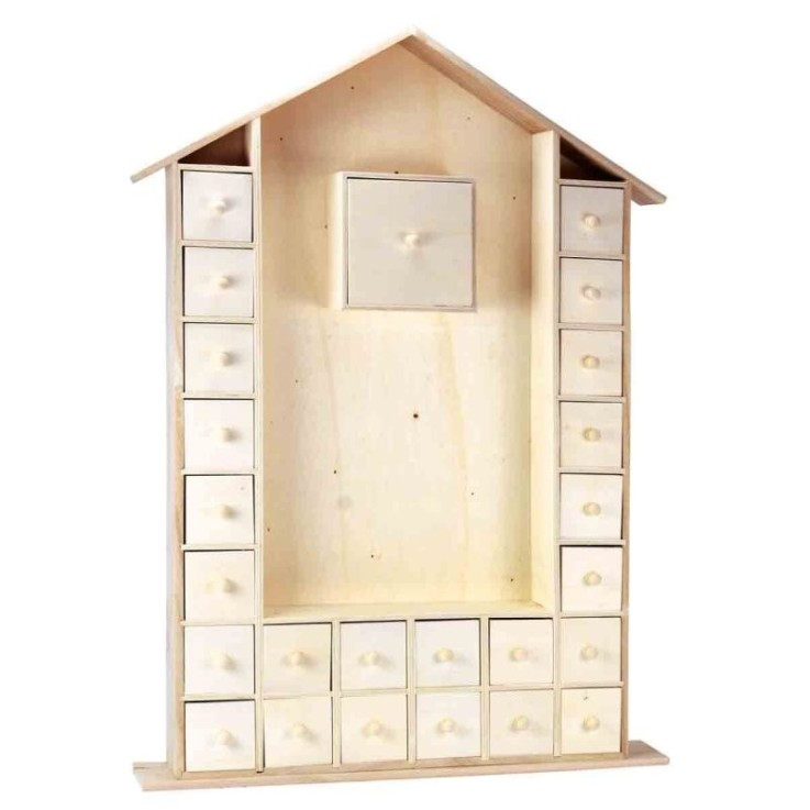 MégaCréa DIY - Très grand Calendrier de l'avent bois 66,5 cm