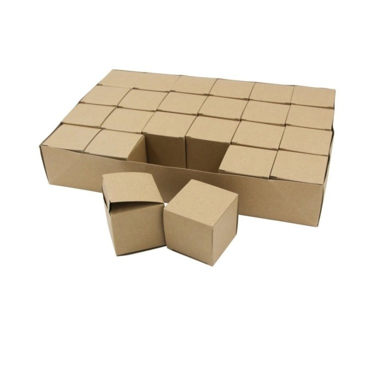 MégaCréa DIY - Boite Kraft Calendrier de l'Avent sur plateau 38 cm