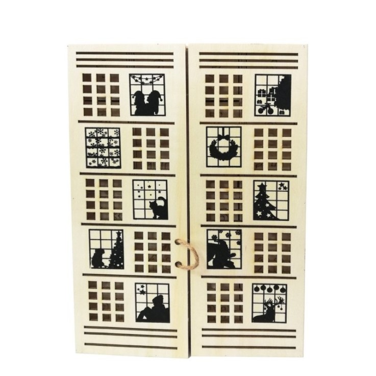 MégaCréa DIY - Calendrier de l'Avent bois thème urbain