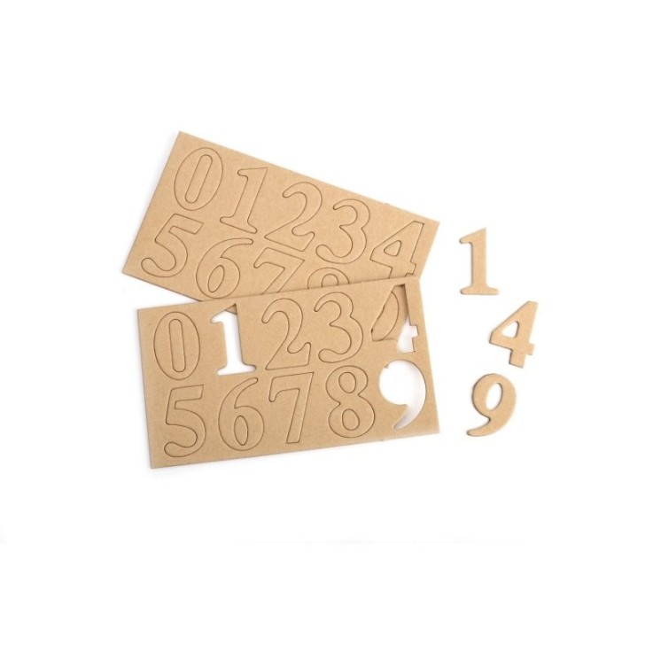 2 PLAQUES DE 10 CHIFFRES ht 40