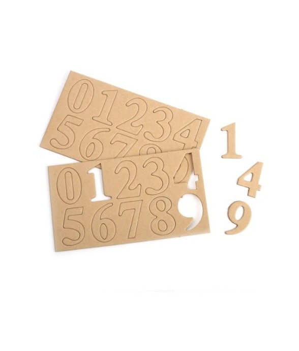 2 PLAQUES DE 10 CHIFFRES ht 40