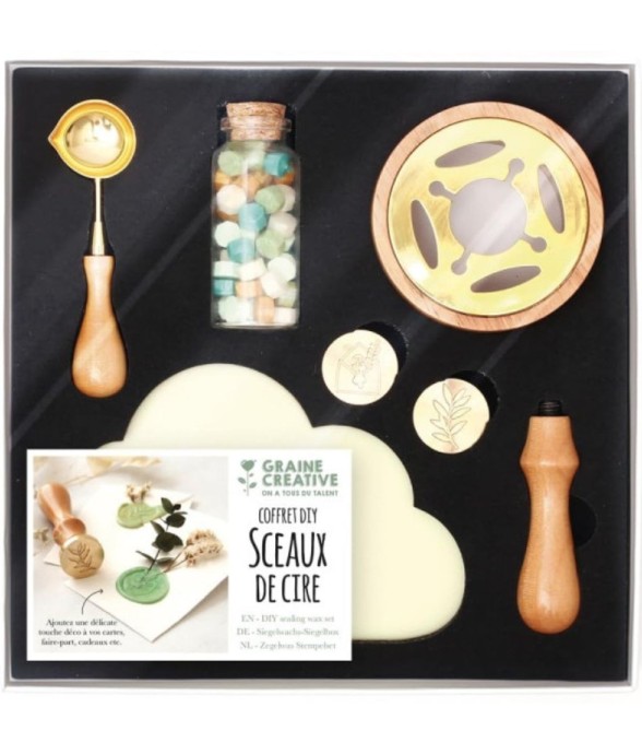 Coffret sceau et cire à...