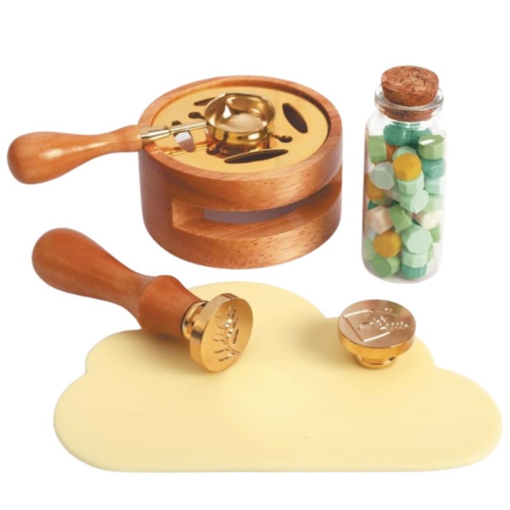 Coffret sceau et cire à cacheter - Fleur