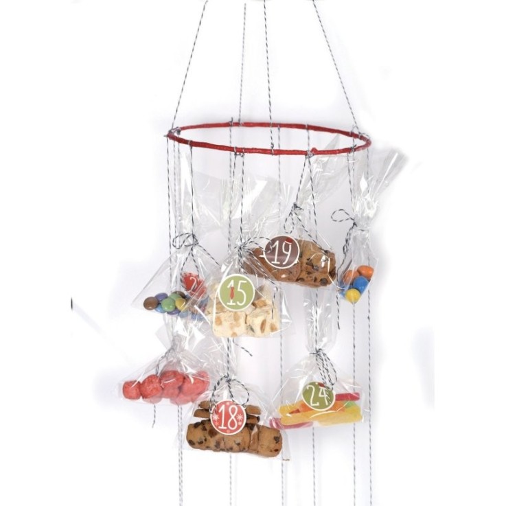 Graine Créative - Mobile de l'Avent avec sachets