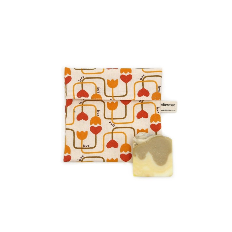 Pochette à savon doublée en Coton