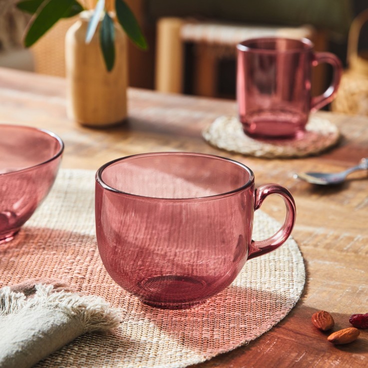 6 tasses Jumbo 50cl Terracotta -ALBA