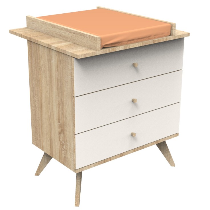Plan à langer pour commode 3 tiroirs