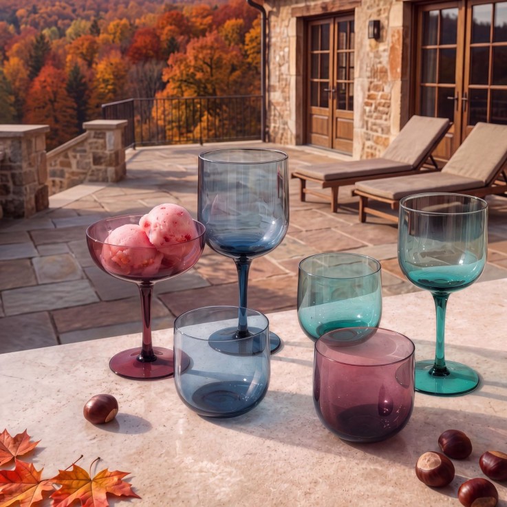 Lot de 4 coupes à champagne 17 cl - Eyden Rose