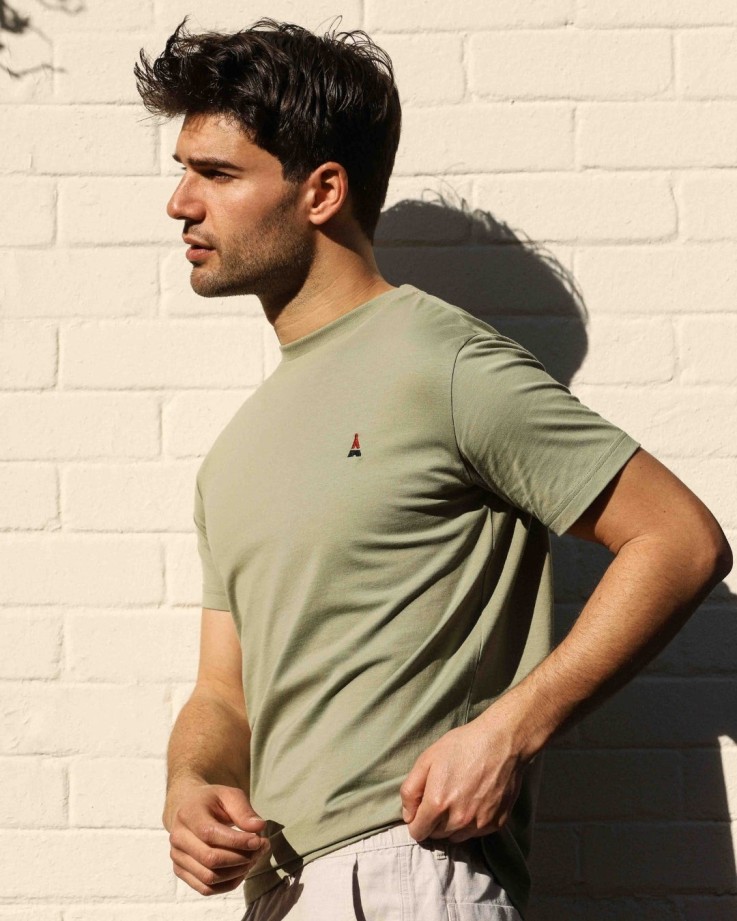 Tee-shirt Vert Sauge Coton bio