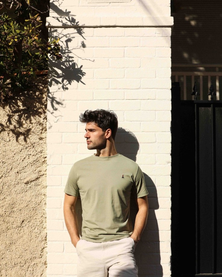 Tee-shirt Vert Sauge Coton bio