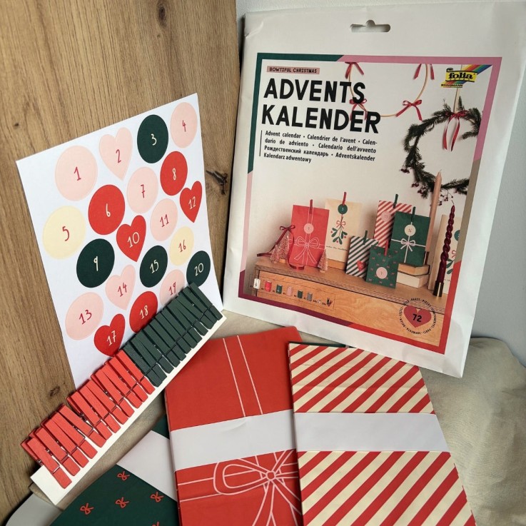 Kit pour faire son propre calendrier de l'Avent - BOWTIFUL CHRISTMAS