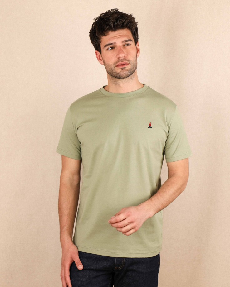 Tee-shirt Vert Sauge Coton bio