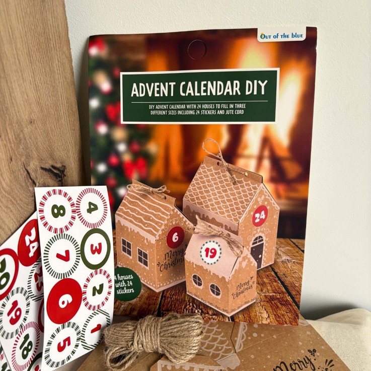 Calendrier de l'Avent – Kit 24 structures kraft à monter et garnir